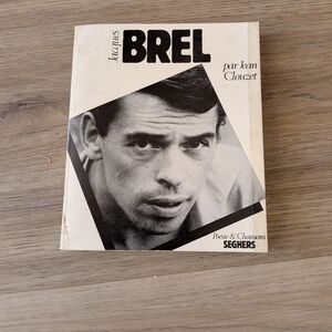 Vintage french book JACQUES BREL POESIE ET CHANSONS SEGHERS